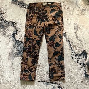 Ralph Lauren brown floral pants / Chino